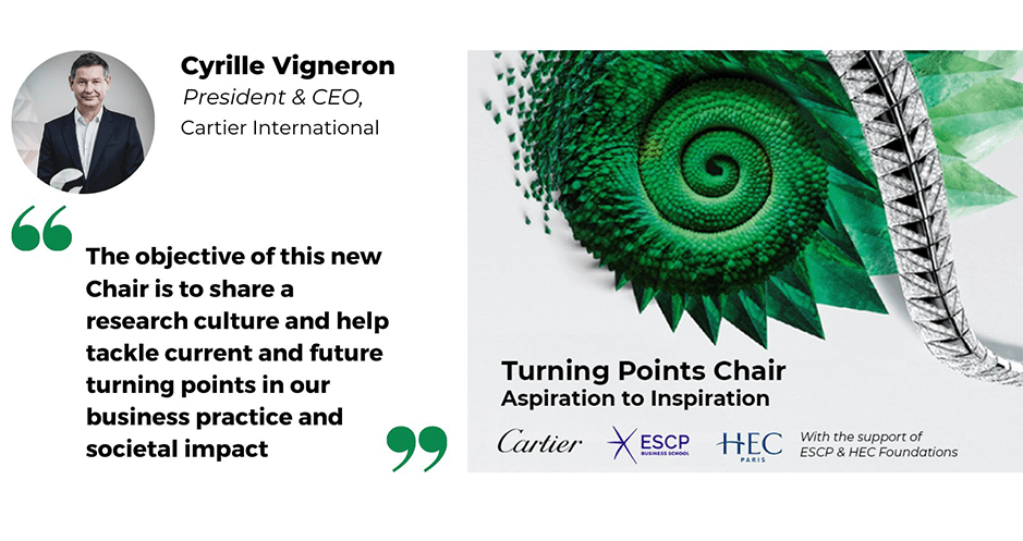 "Turning Points" Chair - Cartier, HEC Paris and ESCP - Cyrille Vigneron