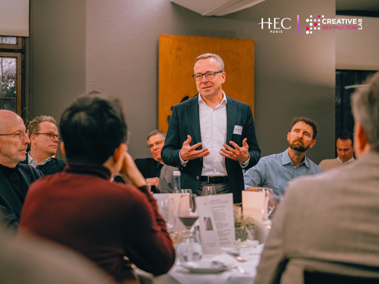 Gunther Friedl, Managing Director at Dieter Schwarz Stiftung, during the Creative Destruction Lab, Session 3 of the Next Generation Computing Stream