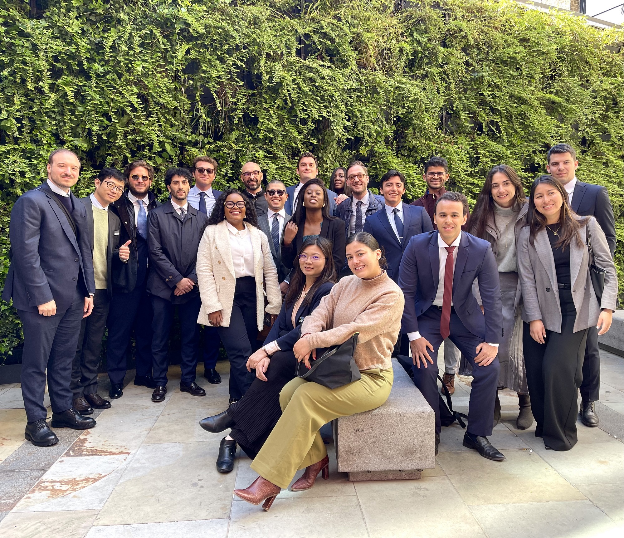 MBA Finance Club group photo in London