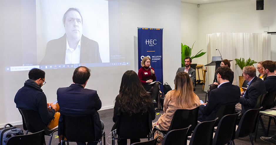 Keith Lewis, a survivor of modern slavery, in an online IE Day workshop