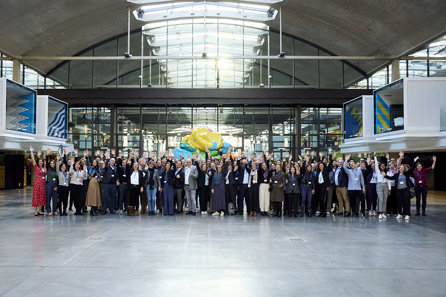 Sanofi executives and leaders gathered at Station F in Paris, celebrating the collective momentum of the Drive Digital transformation journey co-led with HEC Paris.