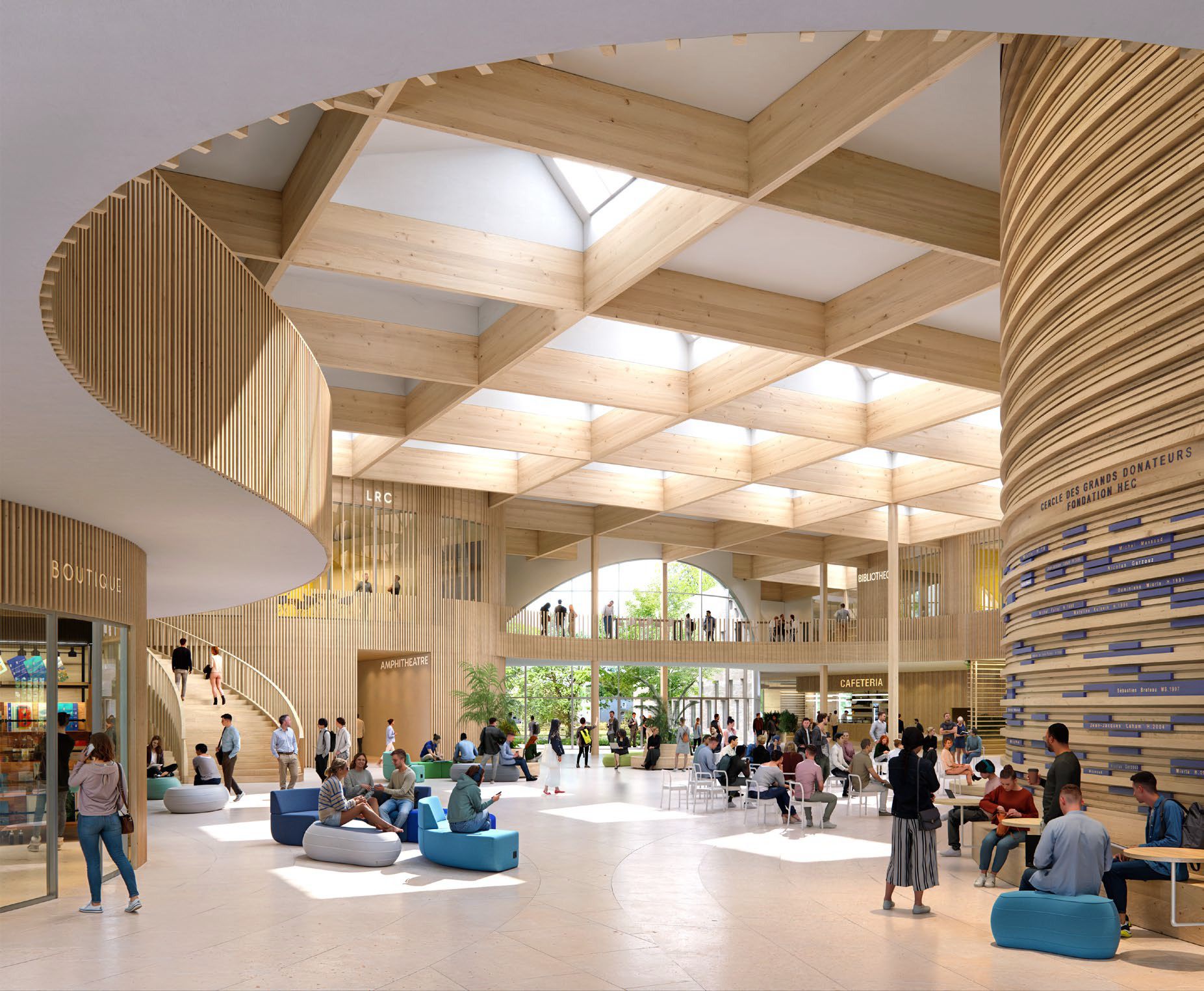 Intérieur campus Copyright KAUPUNKI