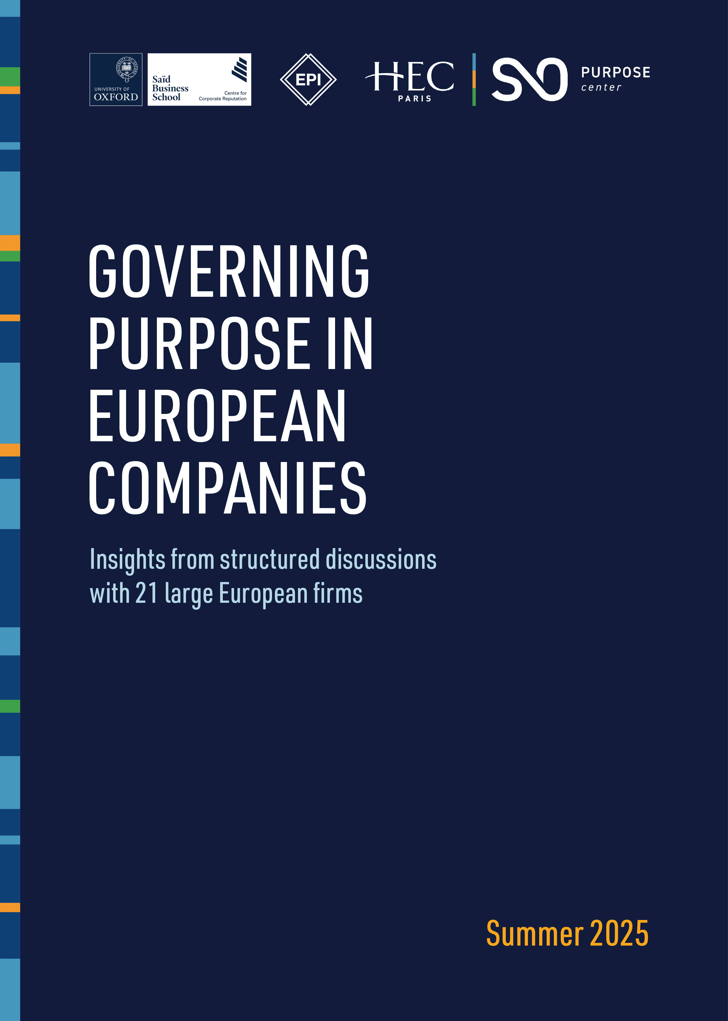 COVER Report: Governing Purpose