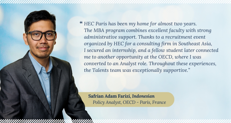  MBA Safrian-Adam-Farizi headshot accompanied by a quote