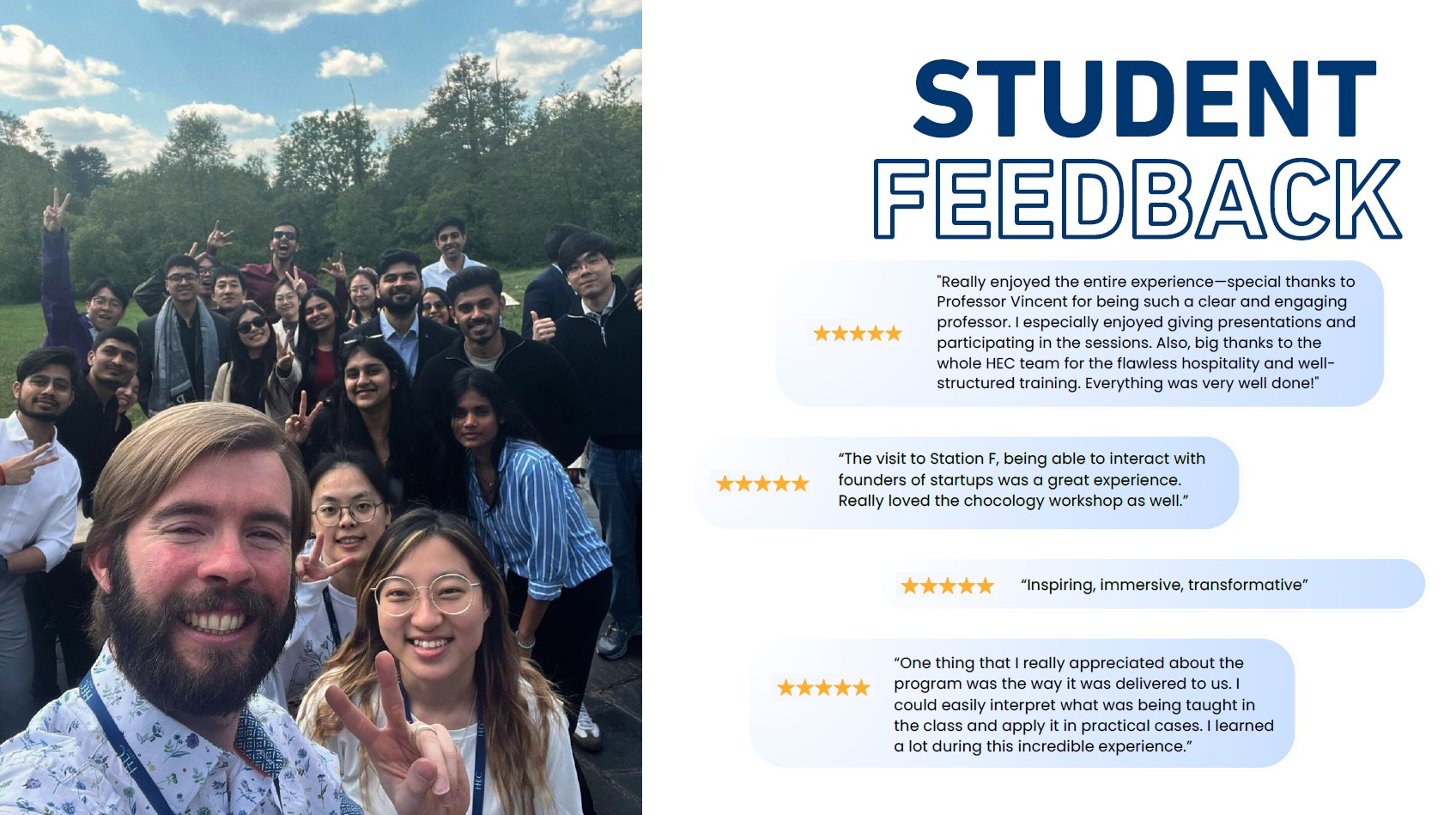 Student Feedback about HEC Academy Student Tours