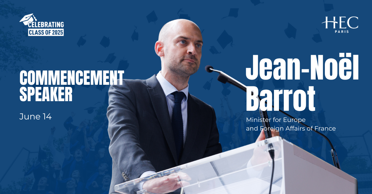 Jean-Noël Barrot at the 2025 Commencement Ceremony 