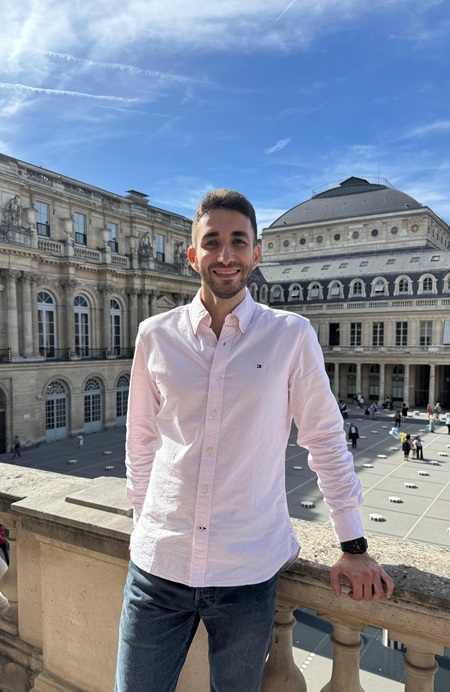 Marc Nasr, MBA Participant, standing in Paris