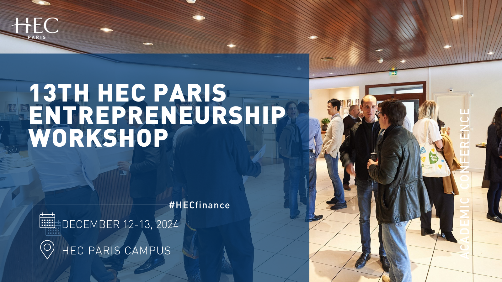 2024 HEC Paris Entrepreneurship Workshop-poster with HEC academics