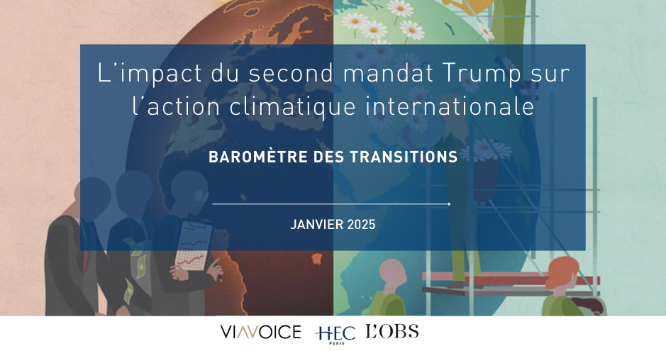 Baromètre des Transitions. Viavoice - HEC Paris - Le Nouvel Obs_Donald Trump-climat et liberté d’expression_Edition 6. Janvier 2025