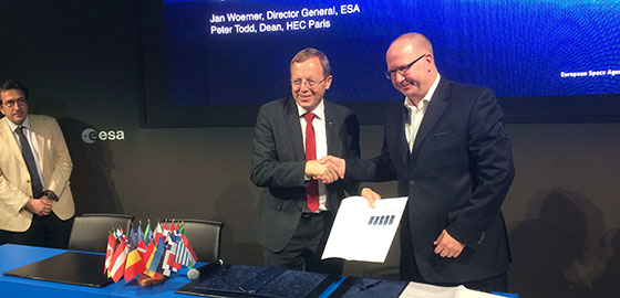 ESALabHEC: An ESA &amp; HEC Paris joint initiative signing ceremony