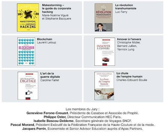 Liste ouvrages Prix Manpower / HEC