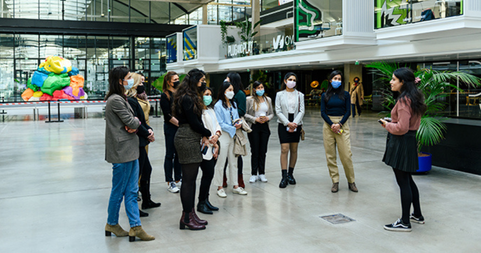 Anna gives a tour of Station F