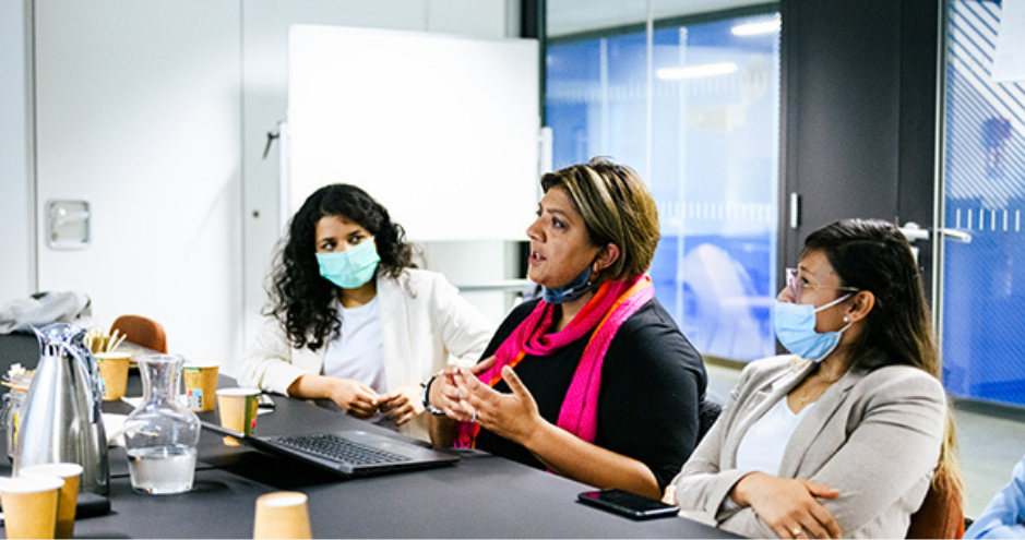 Professor Shasheena shares her tips with the students