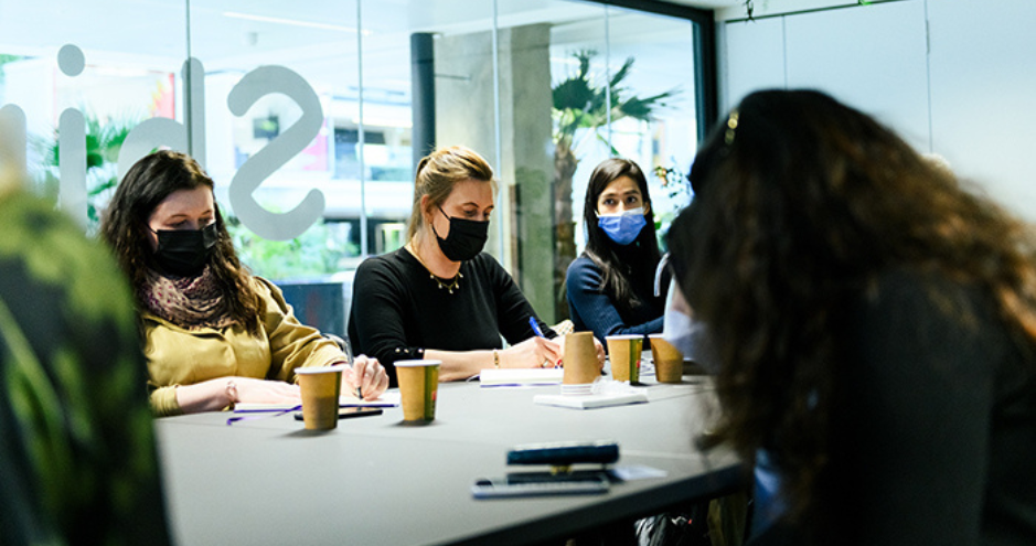 Taking notes during Professor Janjuha-Jivraj’s presentation