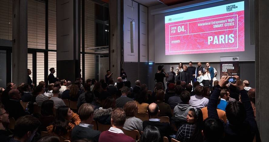 audience International night UnternehmerTUM Paris Feb2020