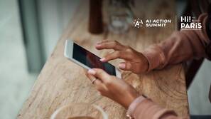 someone holding a smartphone