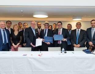 Signing ceremony between HEC Paris, ESA Beyrouth and CCIA of Beirut and Mount-Lebanon on June 21 2017