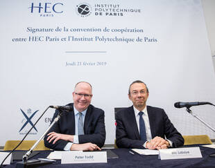 HEC Paris et l’Institut Polytechnique de Paris s’allient au service d’un projet académique d’excellence - Peter Todd et Eric Labaye