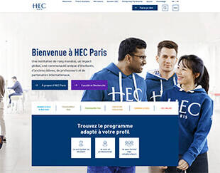 HEC Paris website homepage