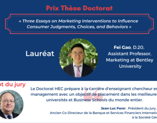 HEC PhD Dissertation award 2020, Fei Gao