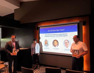 Prof. Srivastava recieves 2024 JAIS award