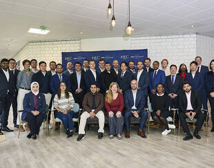 A group photo of EMBA students 