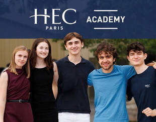 Students posing outside for a group photo