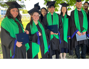 PhD grads close-up