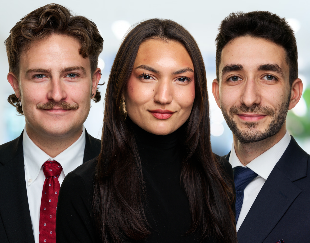 Mark Dillemuth, Saneena Anzalone and Marc Nasr, MBA Participants