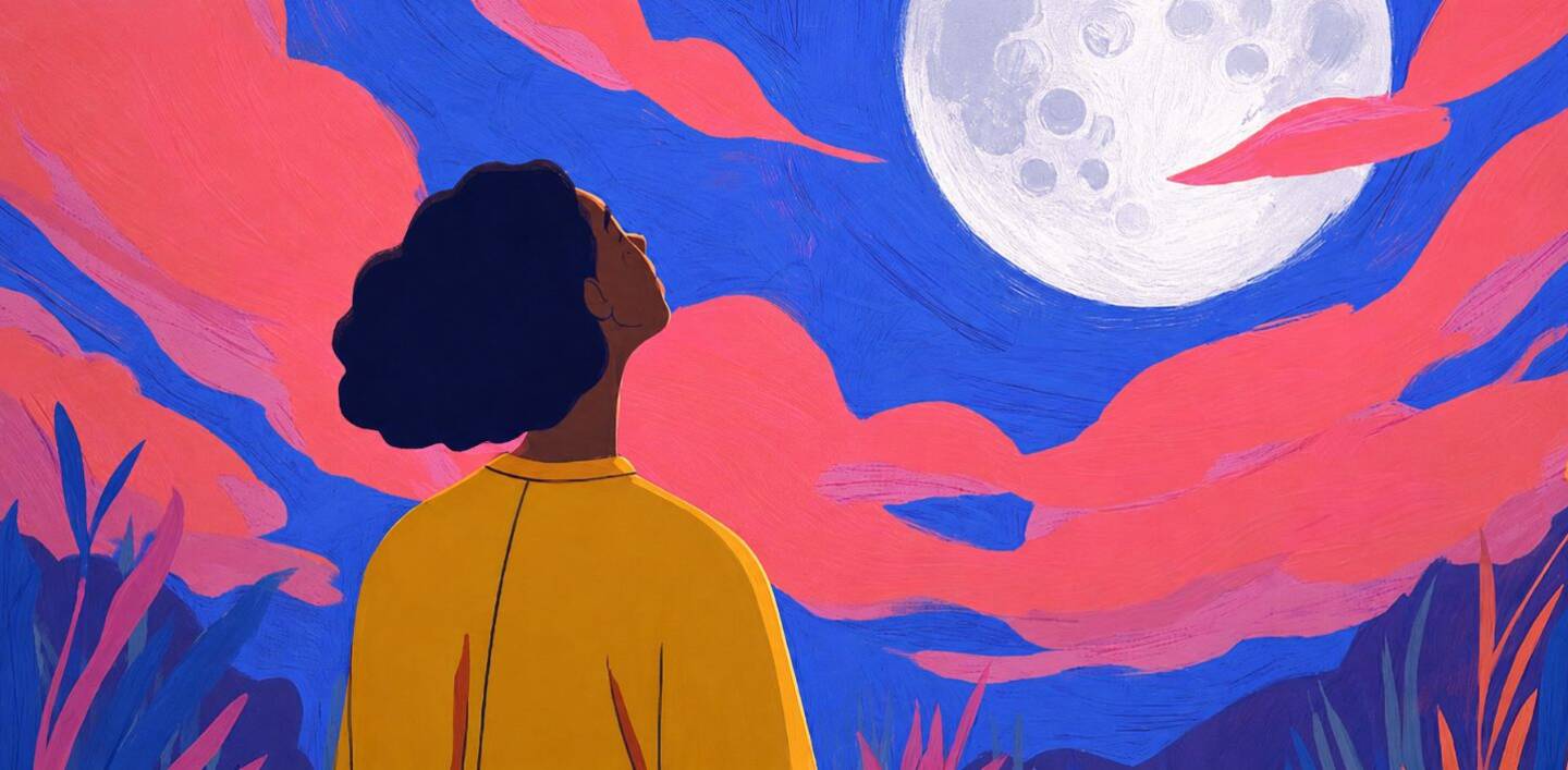 HEC Paris professor Craig Anderson explains how the historic Artemis II mission around the Moon inspired awe - ©2026 Olivia Lopez - HEC Paris. Artwork generated with Midjourney.