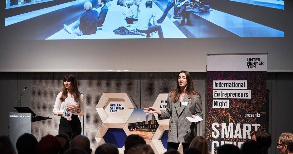 Lisa Gerbe on stage Unternehmer TUM in Munich