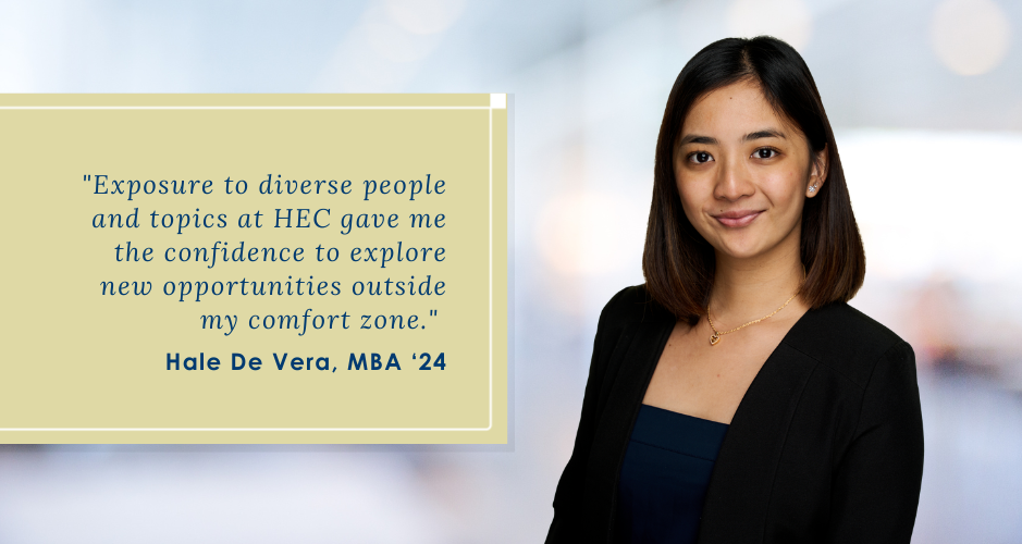 Hale de Vera featured on why she chose the HEC Paris MBA