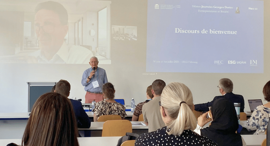 Opening remarks at the 10th Georges Doriot Days at the School of Management Fribourg