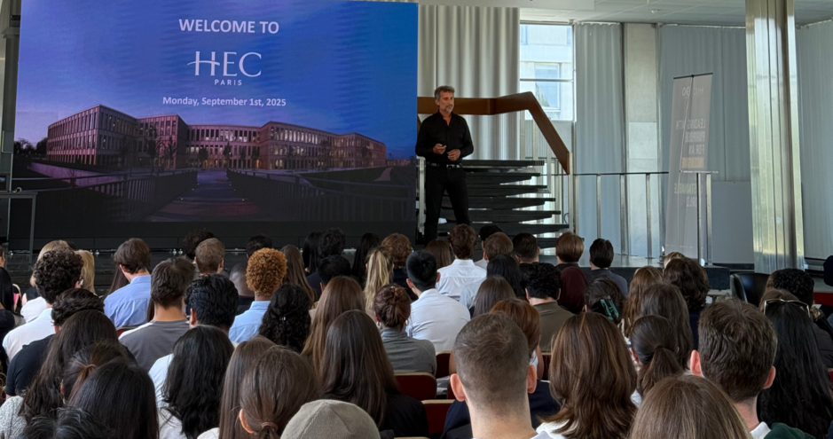 Dean Eloïc Peyrache Welcomes New Master’s Students with a Call to Transformation - September 1, 2025 on HEC paris campus
