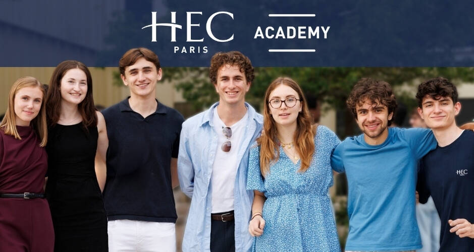 Students posing outside for a group photo