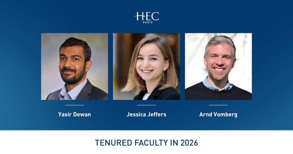 names and photos of the professors tenured at HEC in 2026