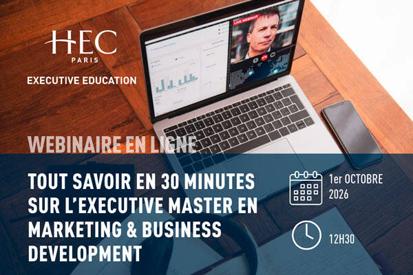 Informations sur webinaire en ligne de 30 minutes du Gemm marketing 